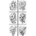 Розмальовка А4 210х297 мм 8 арк офсет 120г/м2 скоба (1+0) Flowers Розмальовка А4 210х297 мм 8 арк офсет 120г/м2 скоба (1+0) Flowers